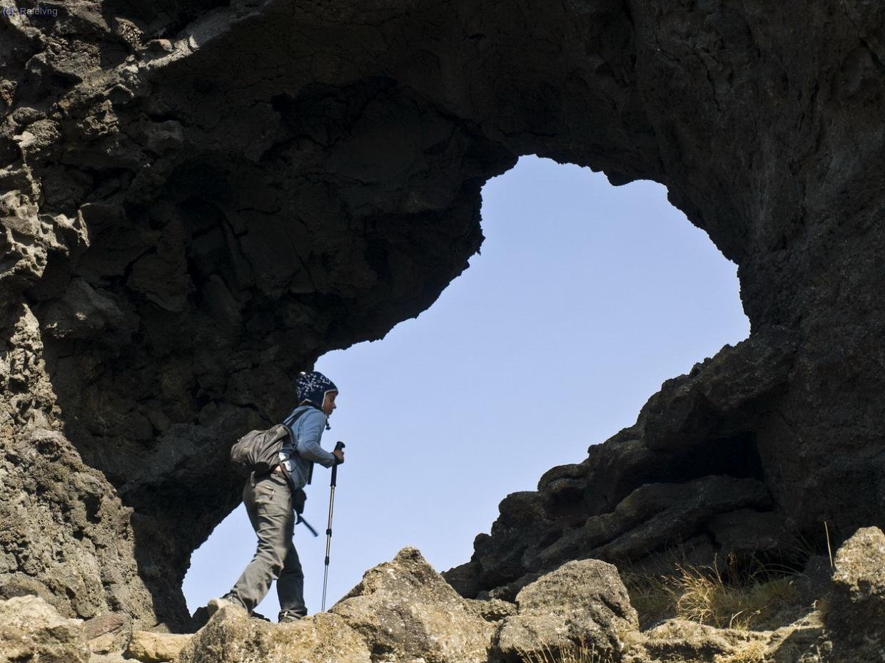 Excursi&oacute; pels voltans del llac Myvatn