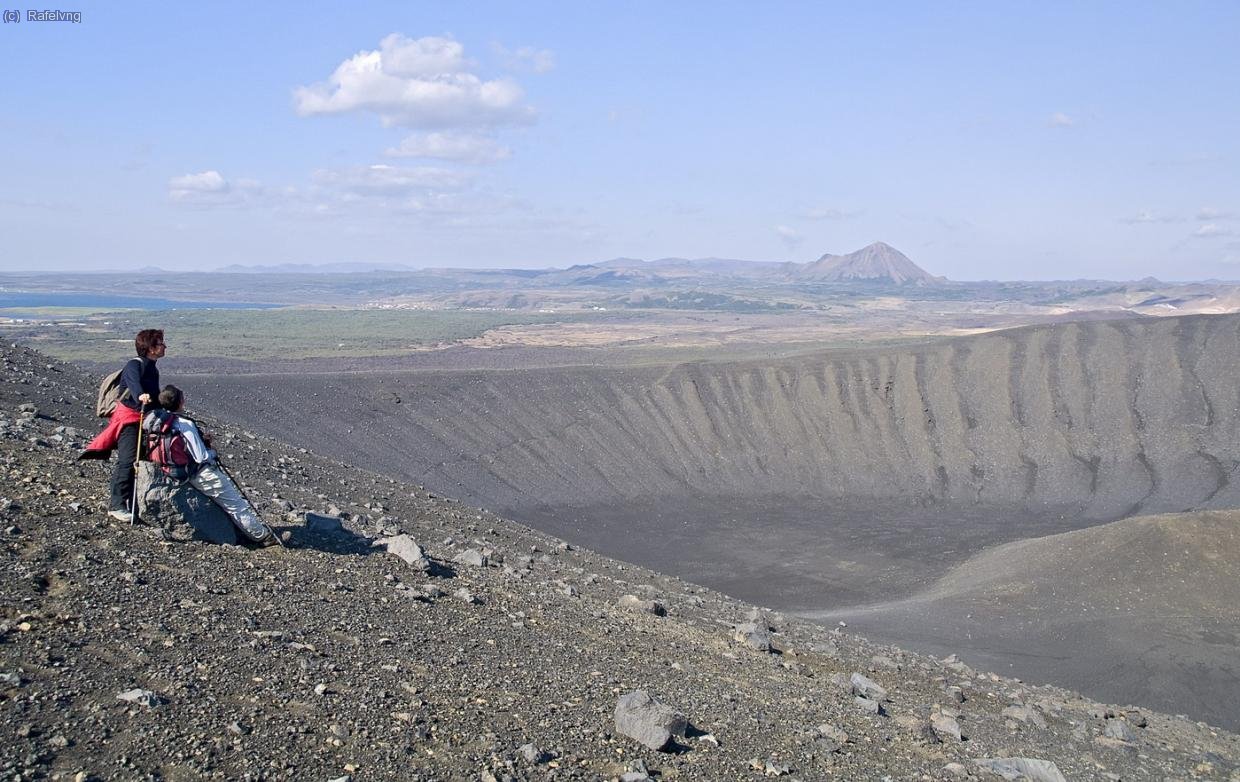 Excursi&oacute; pels voltans del llac Myvatn