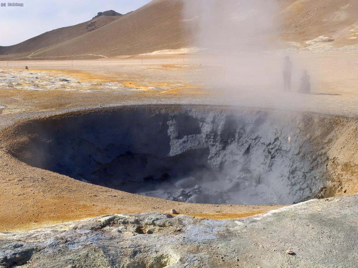 Excursi&oacute; pels voltans del llac Myvatn
