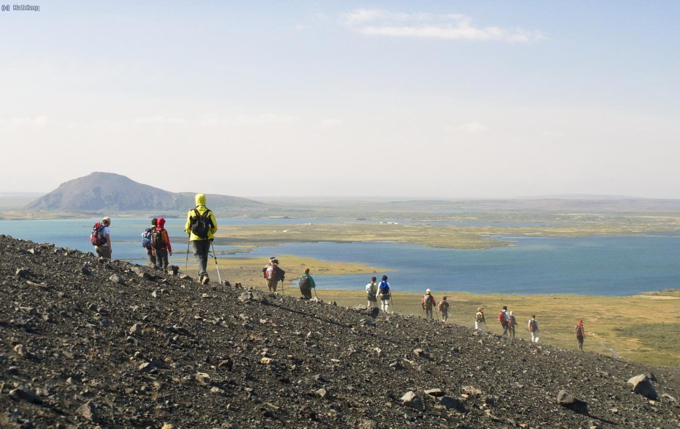 Excursi&oacute; pels voltans del llac Myvatn