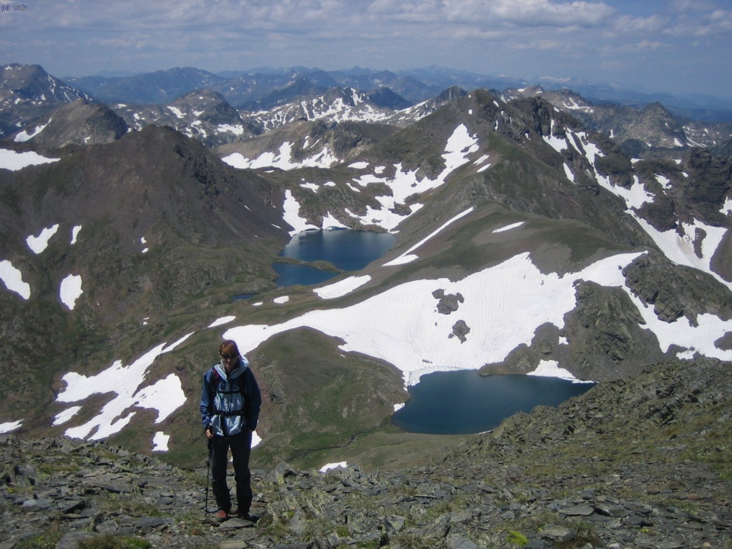 Els Estanys Blaus des del cim