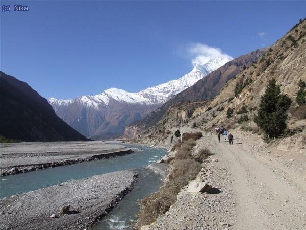 de Marpha a Gasa al costat del Kali Gandaki