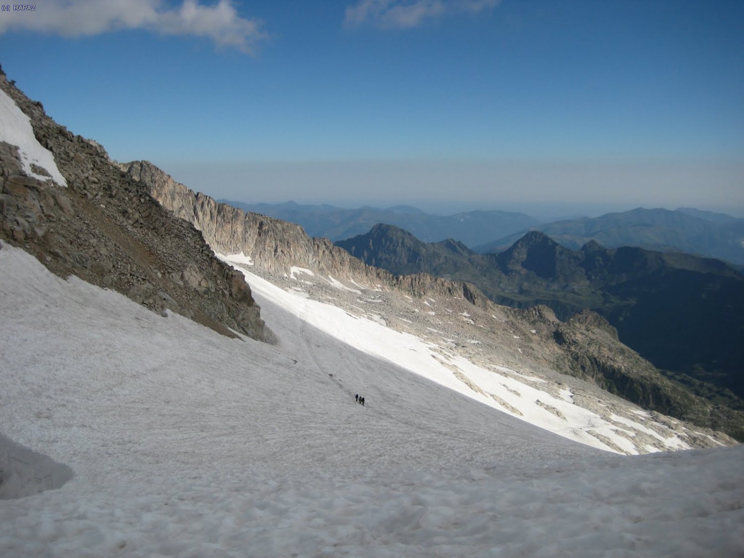 Estat de la glacera des del coll de corones