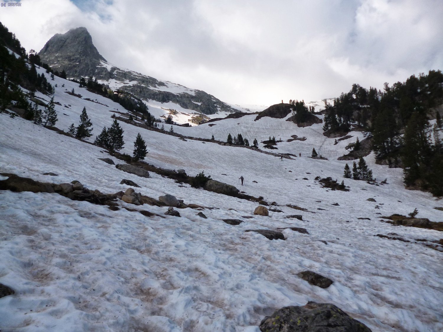 I abans de la Renclusa, ja ens calcem els esquis