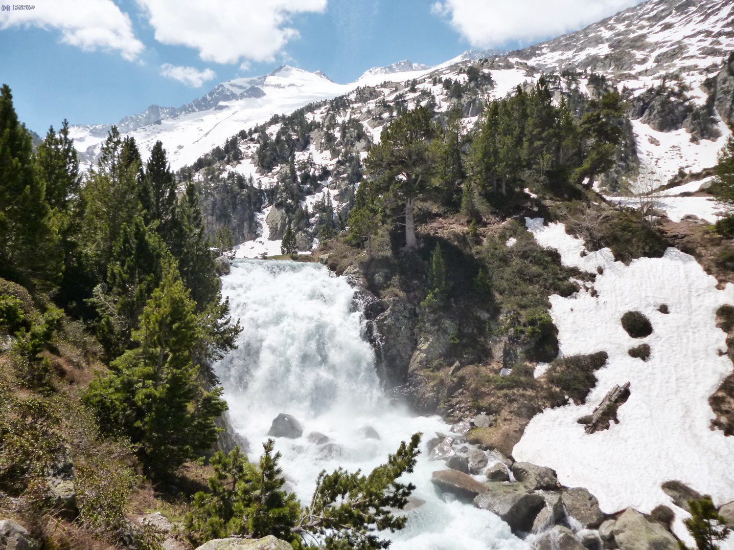 Impressionant aspecte de la cascada d