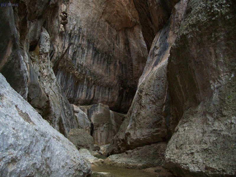 Lugar donde las Gubias se estrechan y si quieres seguir hay que mojarte o..........