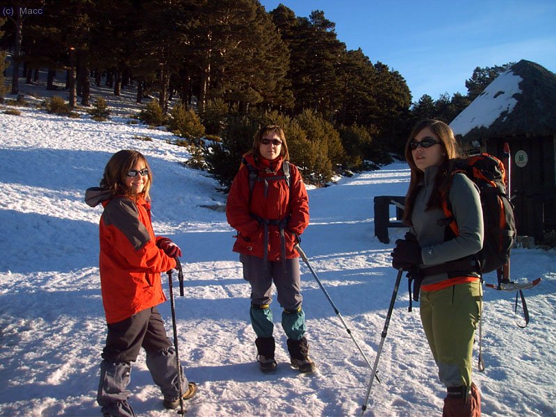 La nieve nos acompaña desde el comienzo.