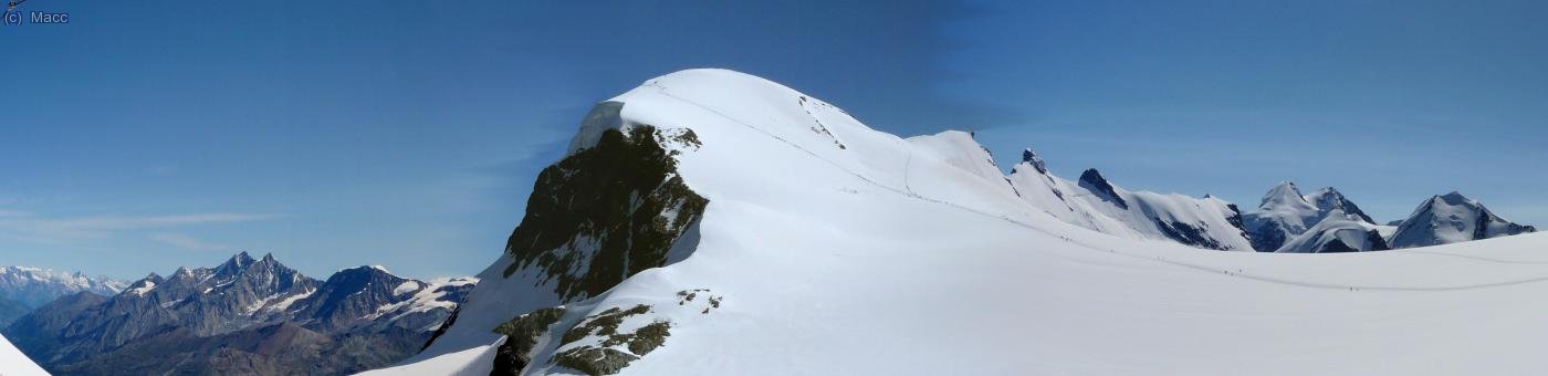 Una panoramica del Breithorn.