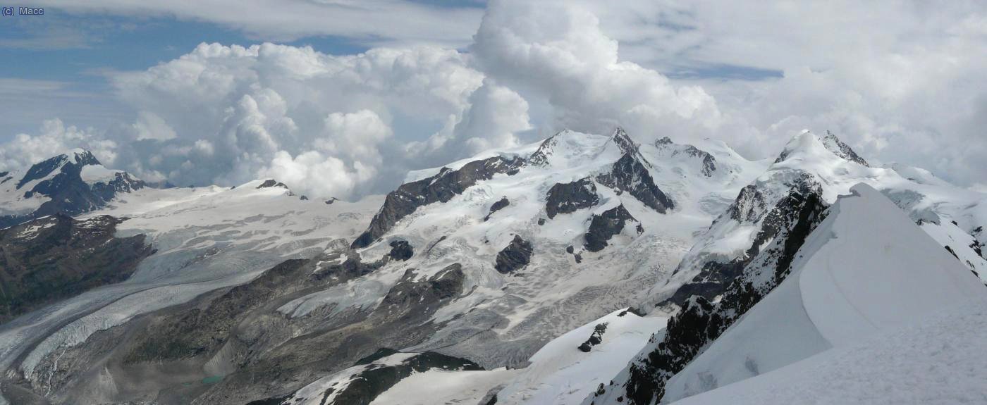 Y otra pano del Monte Rosa.