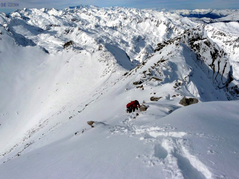 Ultimos pasos antes de la cima.