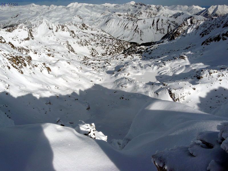 El valle de Gerber desde la cima del Amitges.