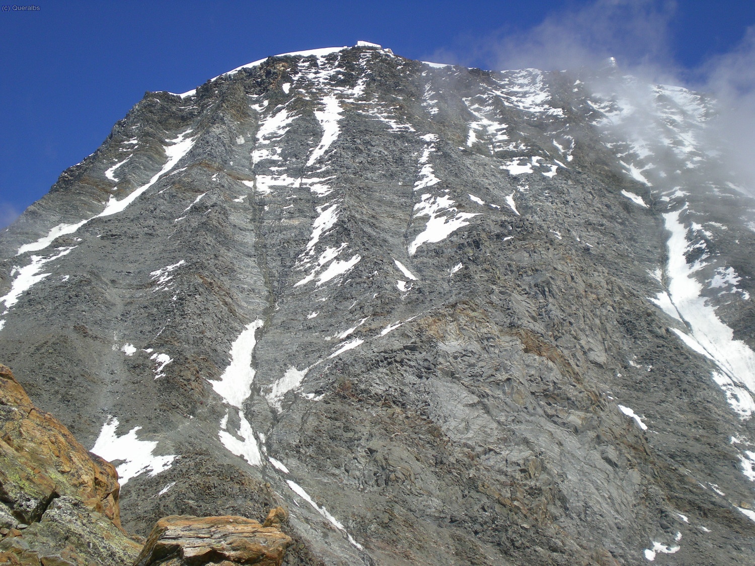 650 metres fins la glacera i el refugi de Gouter
