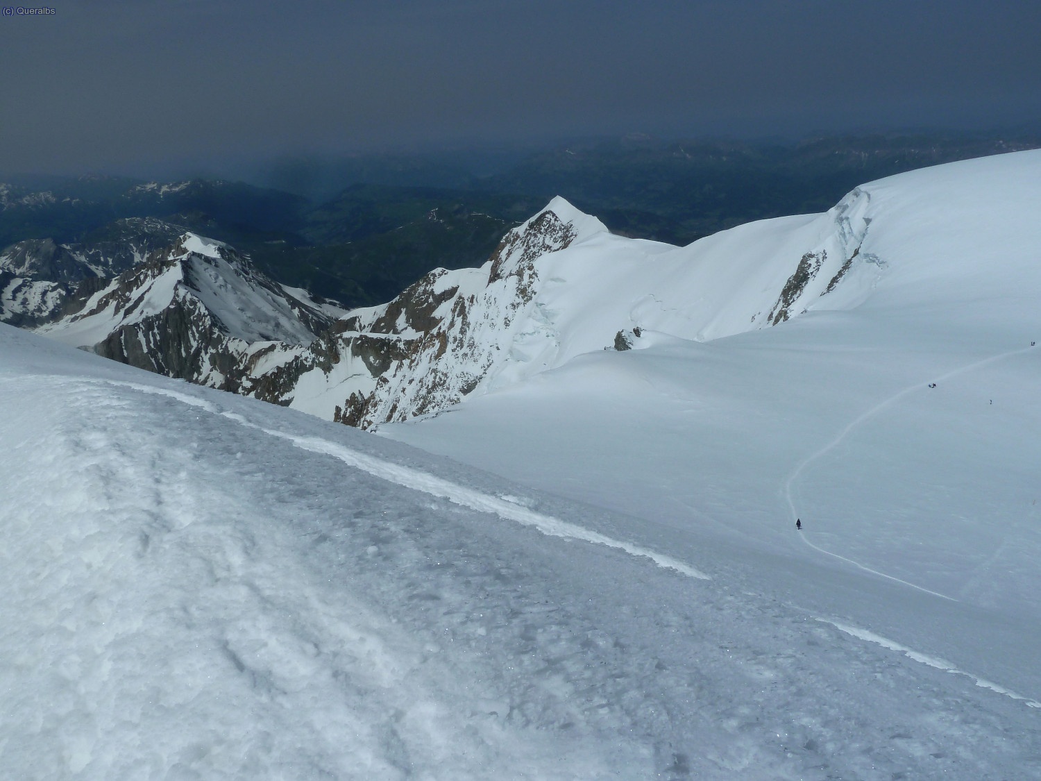 Vista de la agulla de Bionnassay des de Vaillot