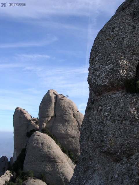 La paret del r&agrave;pel (20 metres) (via Bruc - agulla del Dion&iacute;s)
