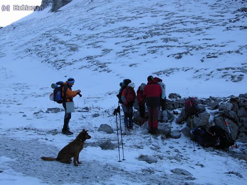 Diumenge 13/04, preparant-nos per iniciar la marxa a les 7.30.