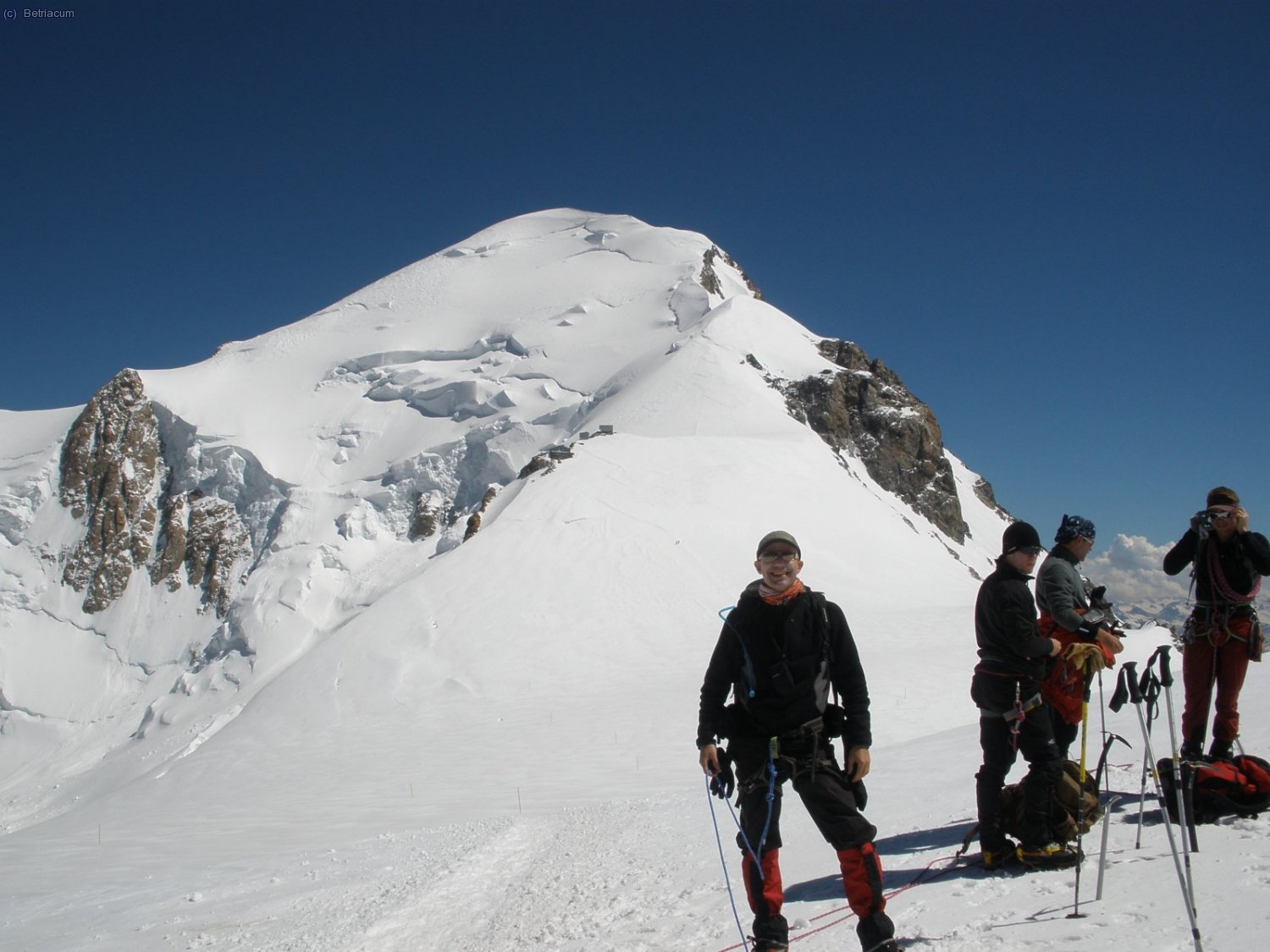 Assolit el col de Gouter, ja agafem el piolet i ens disposem a afrontar l