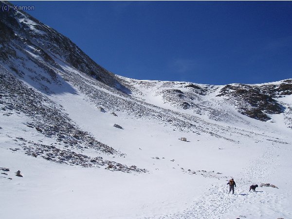 Coll de la Marrana, vaig fer servir els grampons