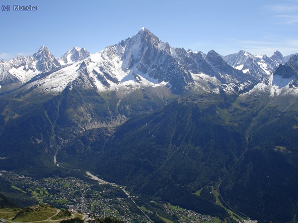 Aiguille Verte i els Drus, des del Brevent