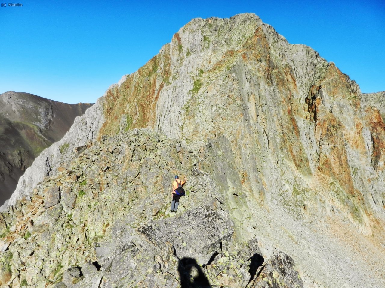 Tram de cresta horitzontal despr&eacute;s del Roques Blanques Est