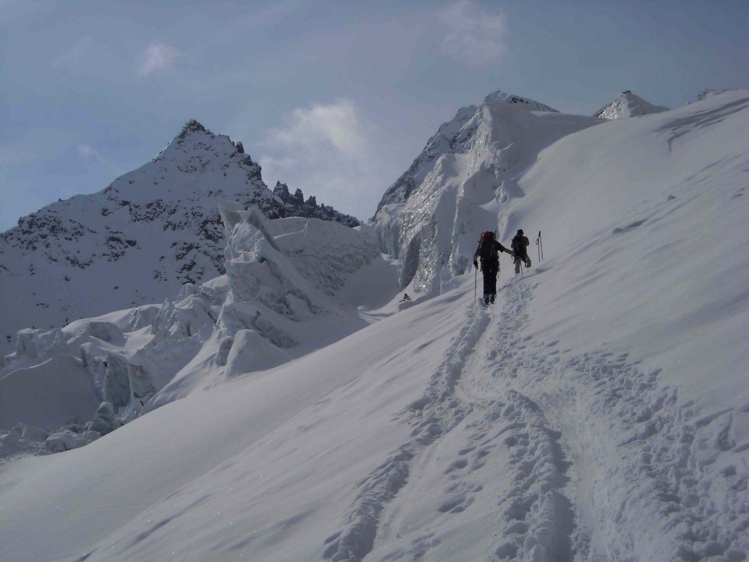 Subiendo por el Glaciar Ochsentaler