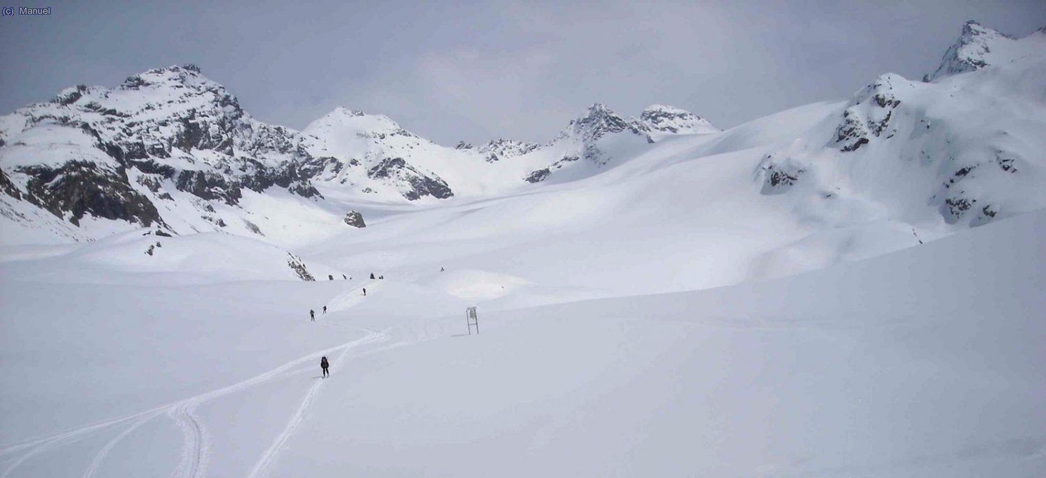 descenso por el Silvretta glecher