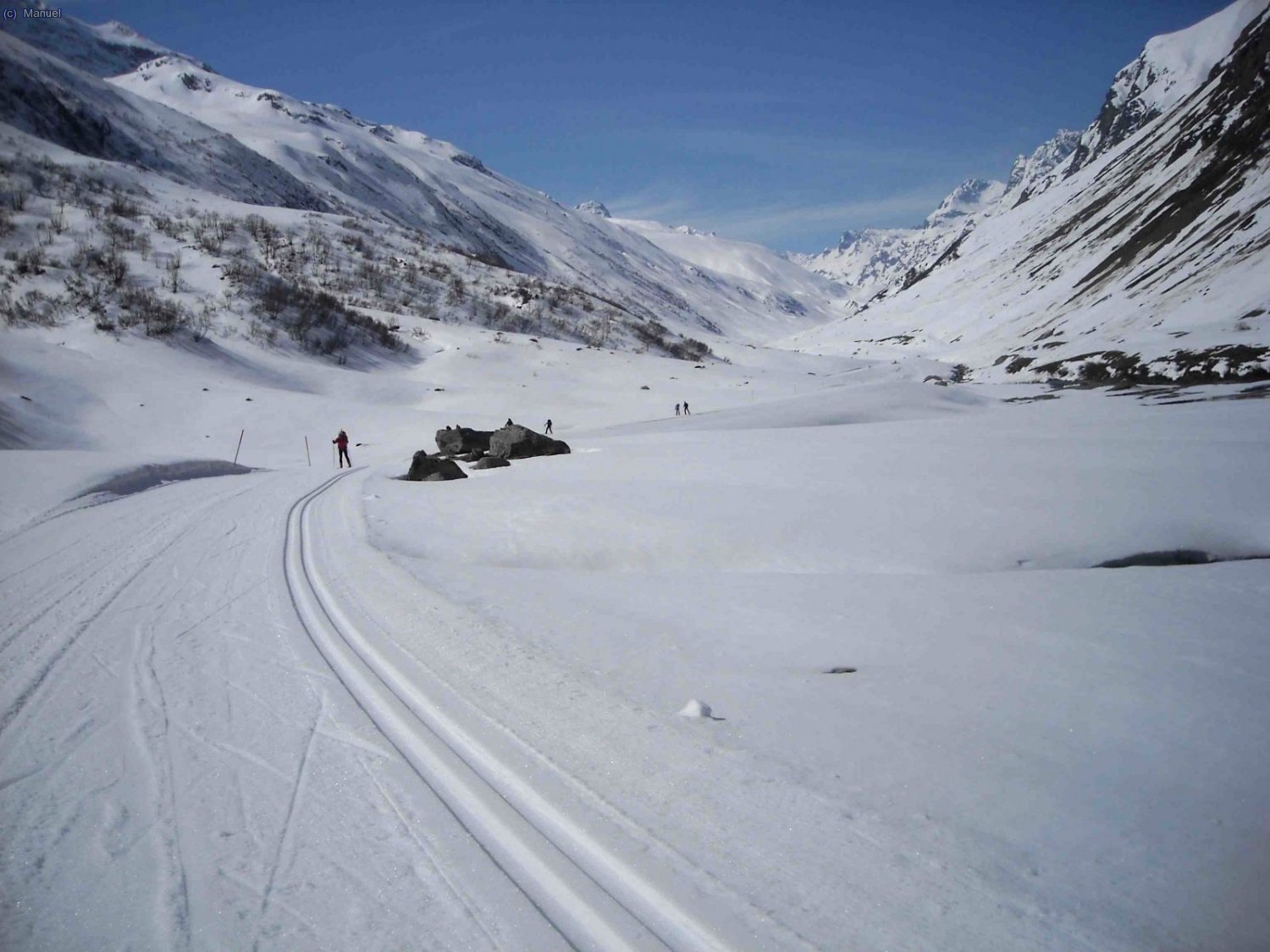 descenso por la pista fondo