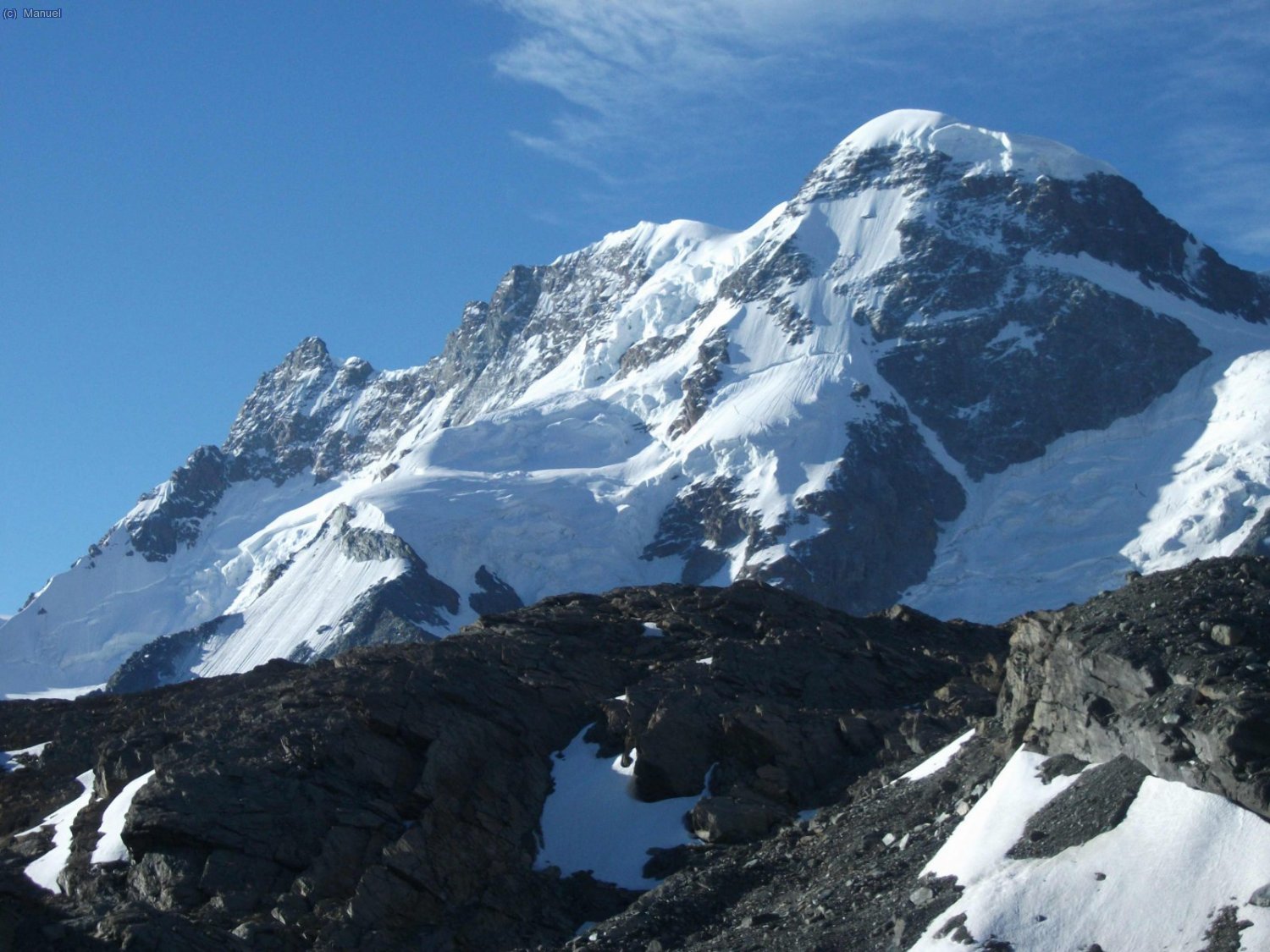 La cara Norte del breithorn