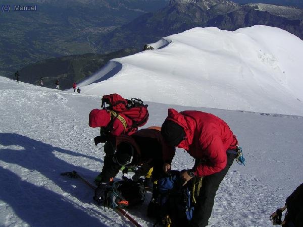 Primer tramo arista a la salida Ref. Gouter
