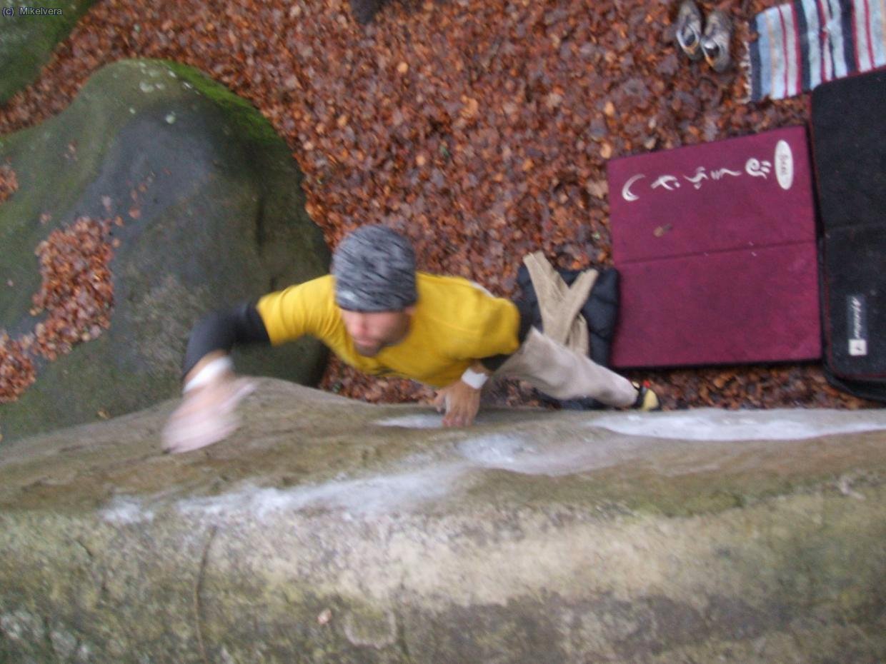 Un lance de 6a en Bas CUvier...