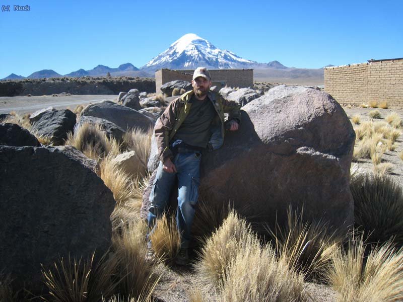 el sajama al fondo.