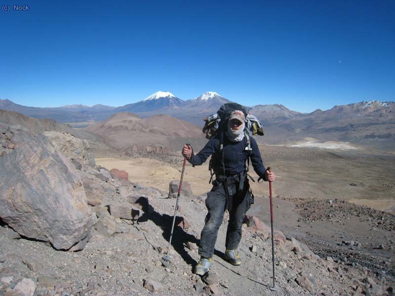 De caminio al campo 1, que esta a unos 5600 m aprox. y a unos 3 horas del campo base.
