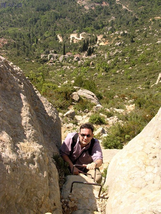 Pujant el primer esglaó.