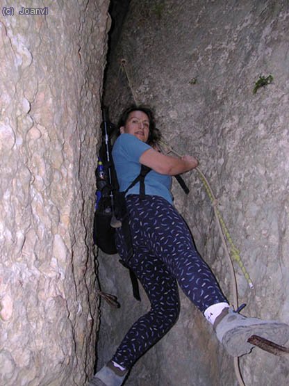 Pujant la canal del Grau del Carrasclet.