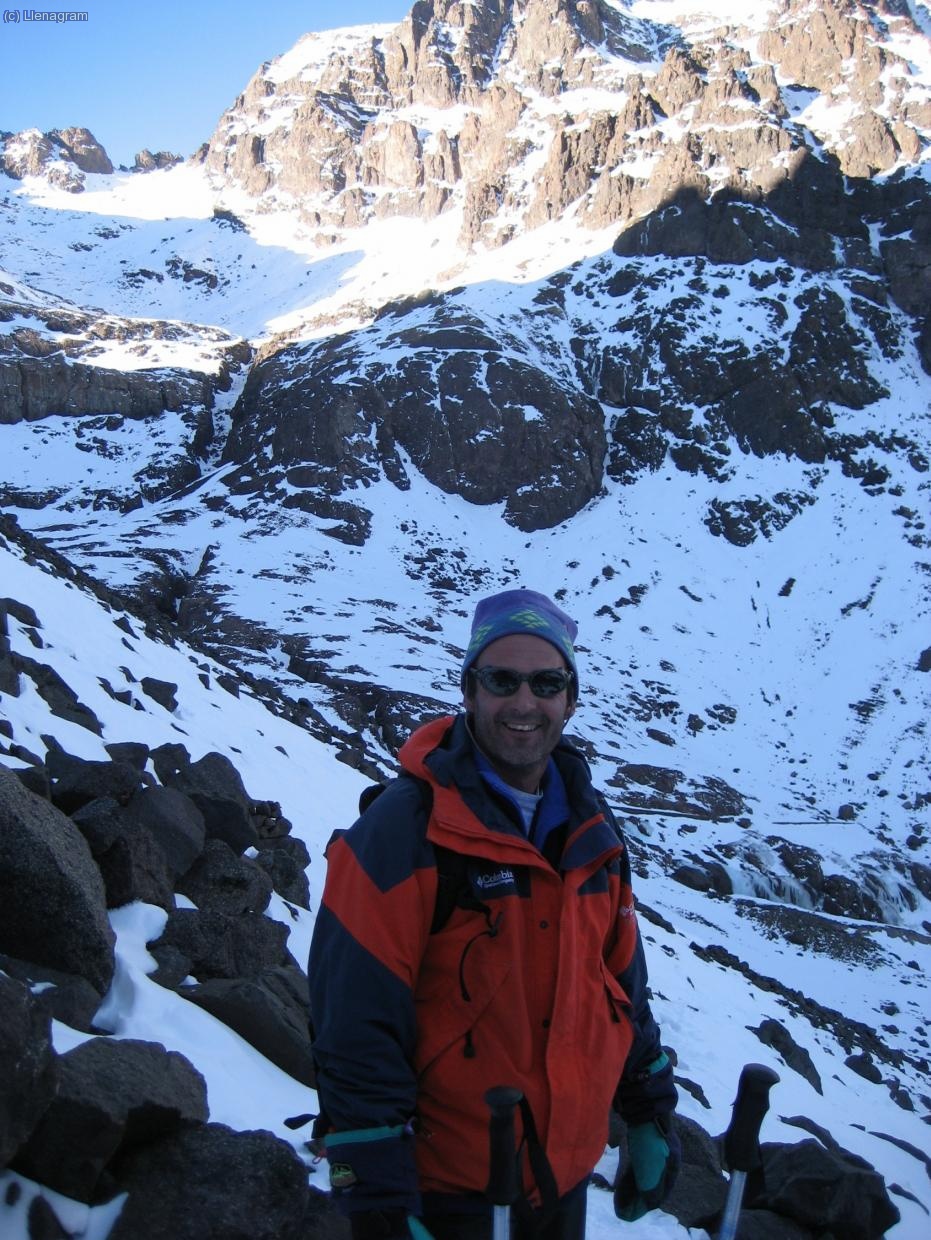 Jordi, un cop passat el primer coll a 3600m