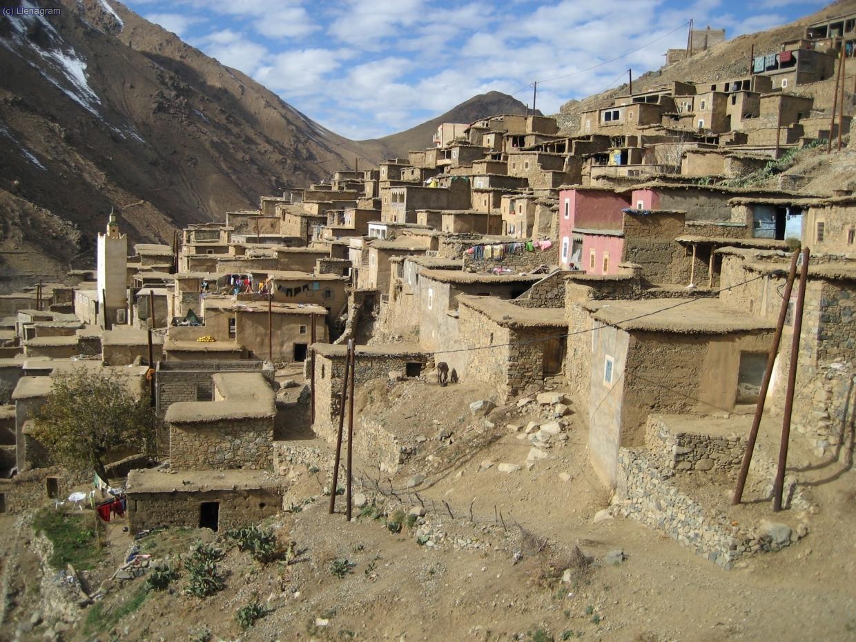 Poble de la vall de Tachdirt.