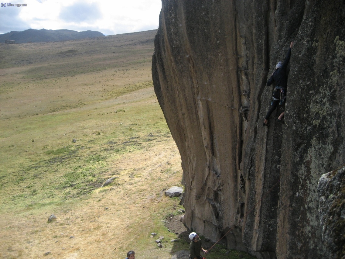 en Nock, fent ja la segona via.  segons ell 6a+, per m&iacute; 6b.