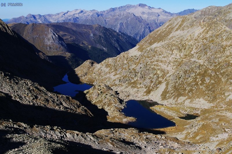 Ibones de Ballibierna desde la collada dels Isards