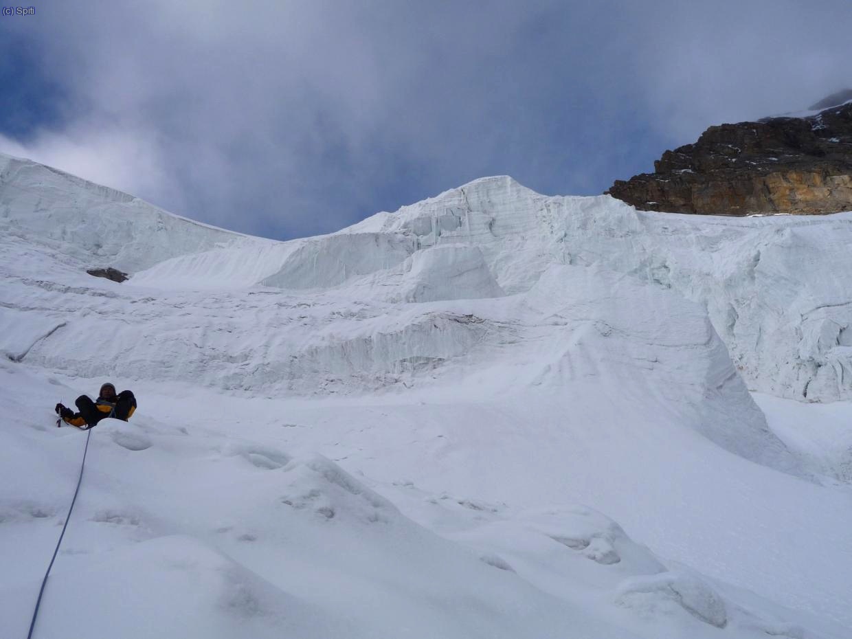 Dia 17, iniciando la ascension por el glaciar