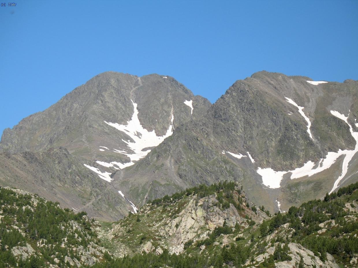 La doble punta del Carlit.