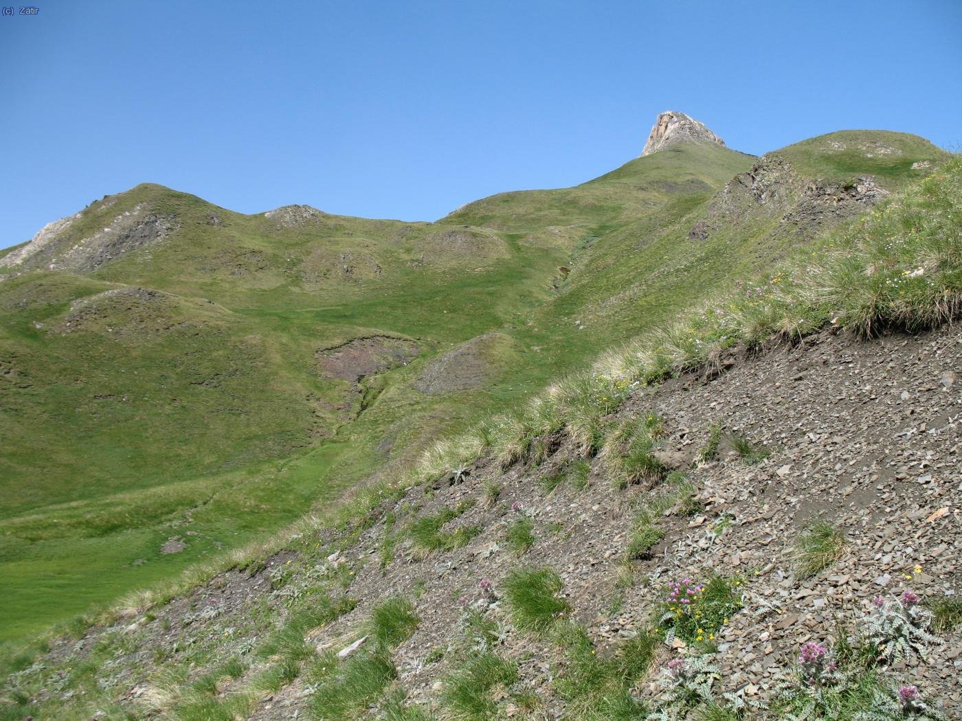 El graci&oacute;s cim del Tuc des Crabes (2580m).