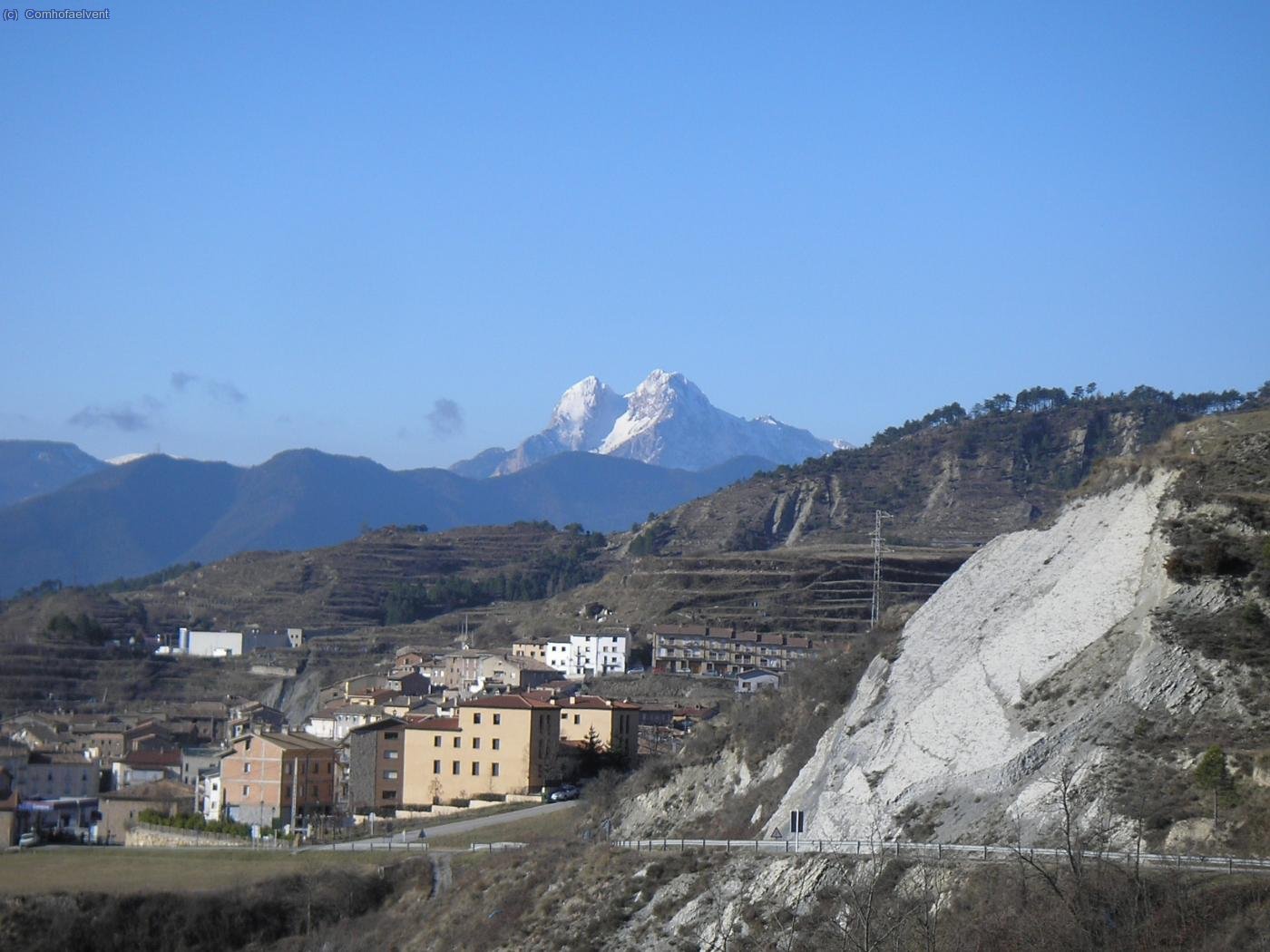 el Pedraforca des de la Pobla de Lillet