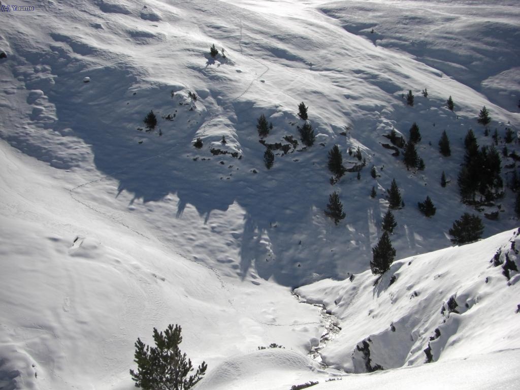 Guaita! la tra&ccedil;a de pujada.