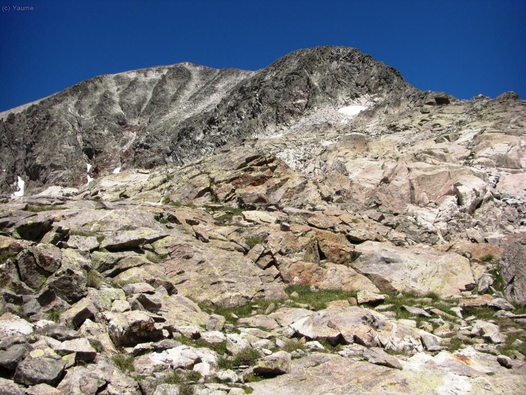 I cap amunt que hi falta gent!... Rera queden els prats i pedres i m&eacute;s pedres per davant.