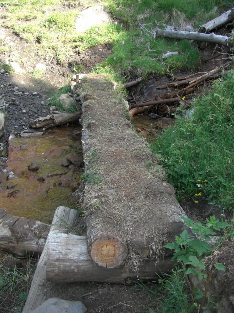 Un pontet curosament encatifat per a que no ens facin mal els peus.
