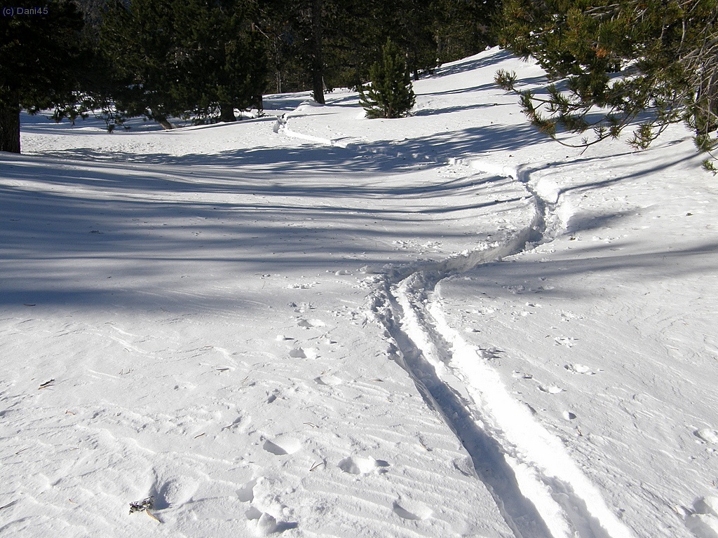 Fond&agrave;ria de les traces a 2.100 aprox.