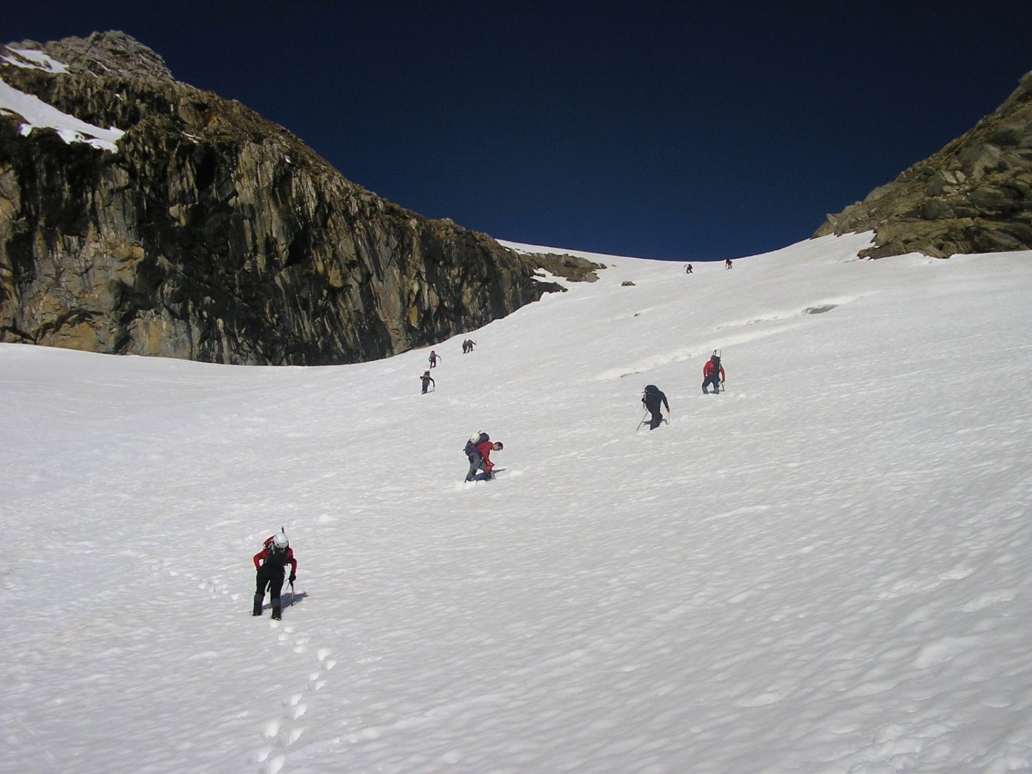 En la pala de acceso