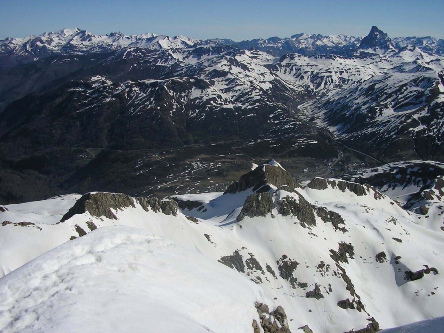 Vista al norte desde la cima