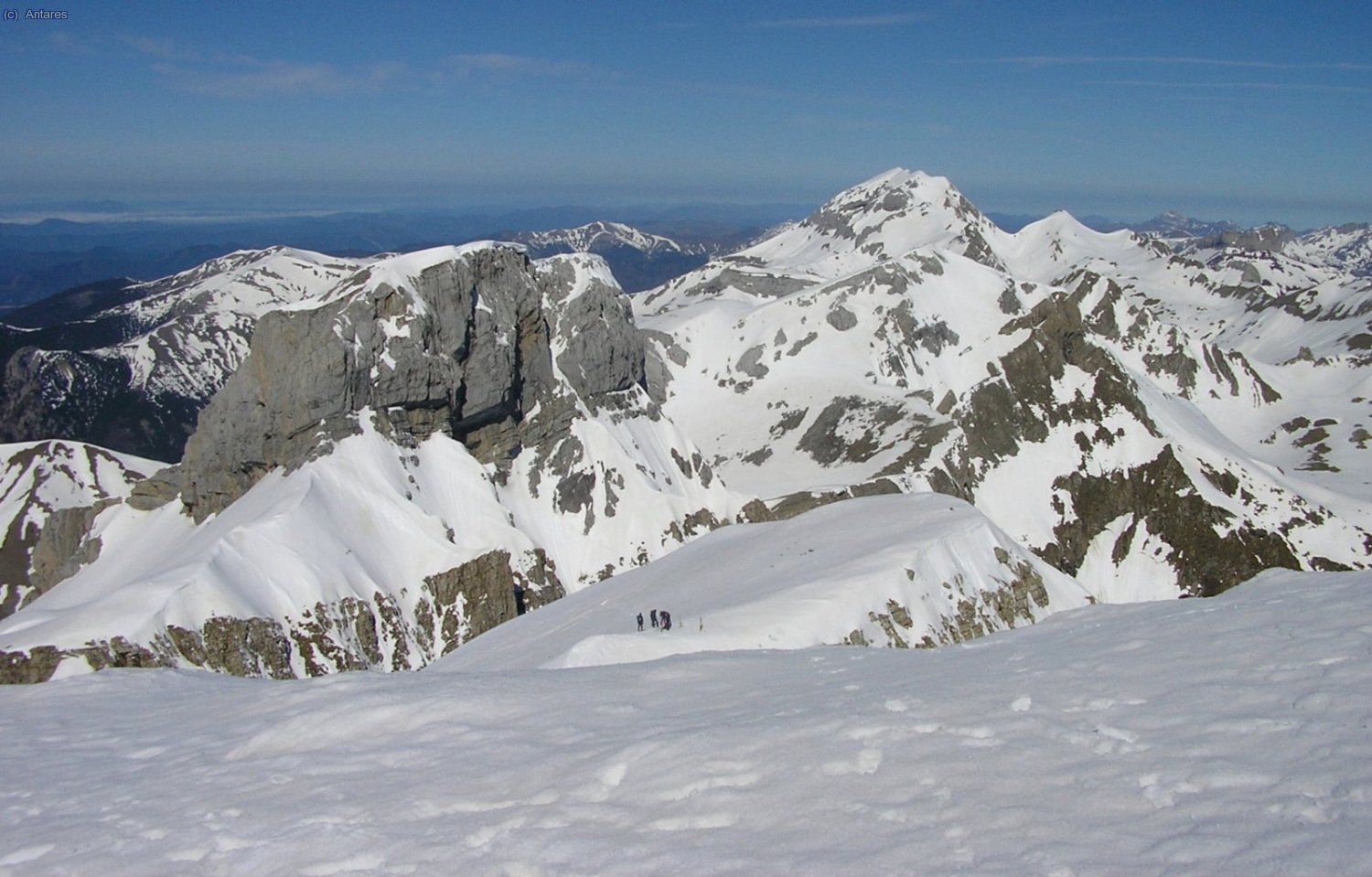 Brecha del Aspe y Bisaurin al fondo