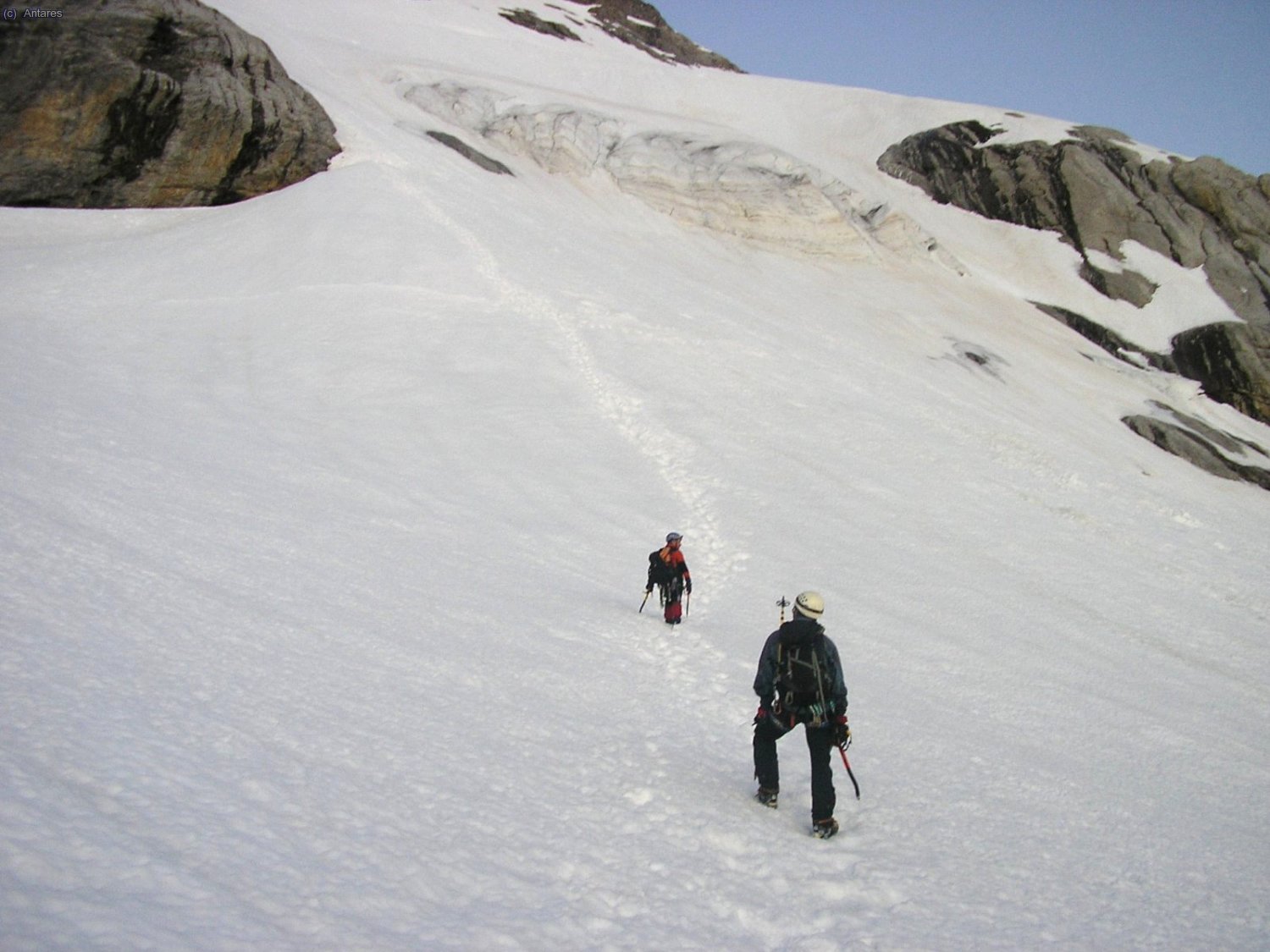 Nos acercamos al glaciar superior
