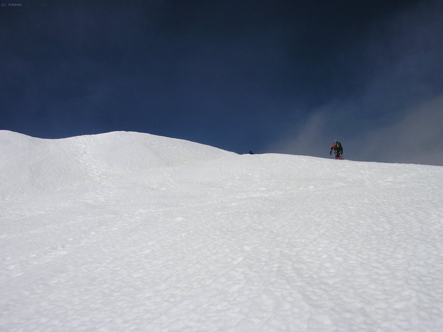 Llegando a la cima